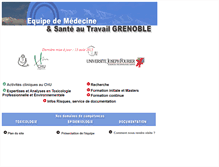 Tablet Screenshot of medecine-travail-u-grenoble.org